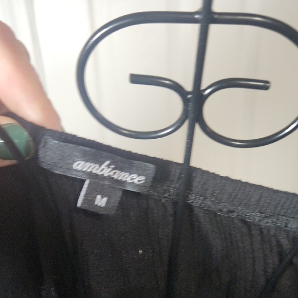 Ambiance Black Flutter Sleeve Jumpsuit - Picture 4 of 5